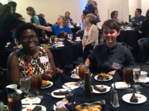 two honors students at the official NCHA dinner