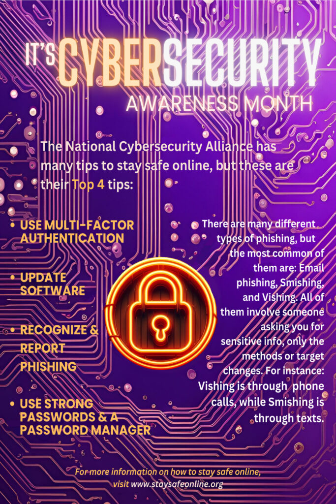 Cybersecurity Awareness Month Poster Made By Student