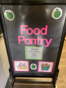 Food Pantry sign