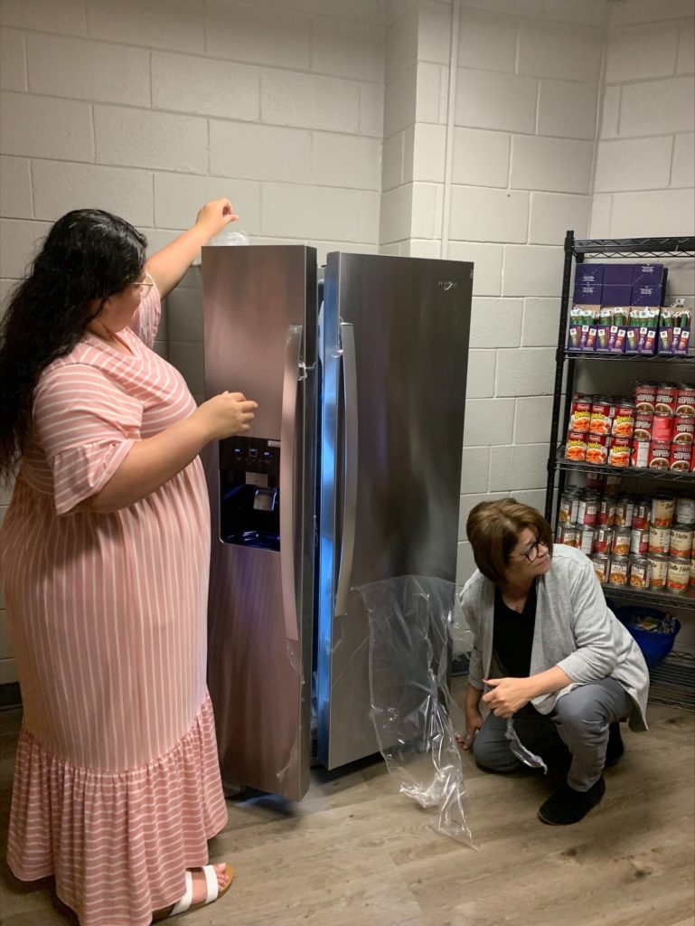 Refrigerator donated by Lowes