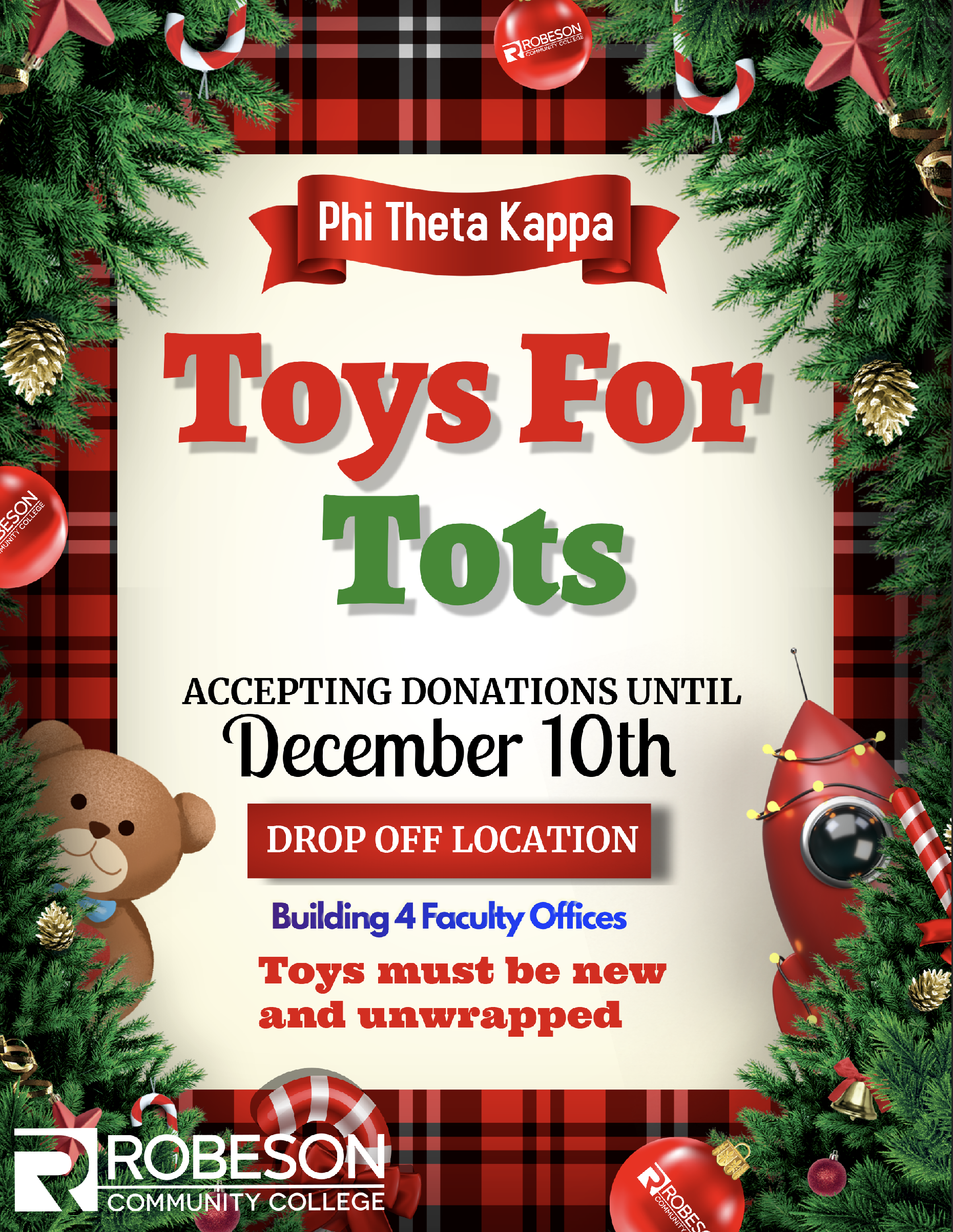 Accepting Toys For Tots Donations