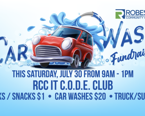 car wash IT code club poster