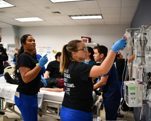 Students during the Trama Rodeo