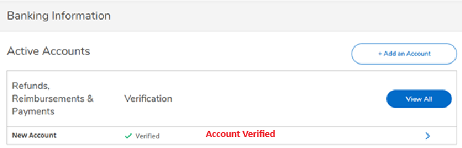 active account verified
