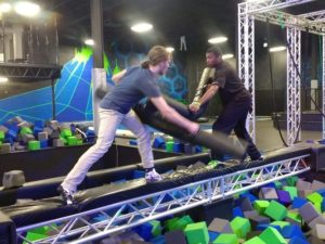 dylan and james on balance beam