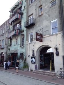 house on Savannah's Riverwalk