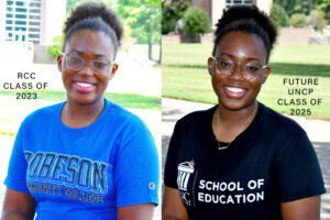 From RCC to UNCP, Hannah Pearson shows that university transfer classes can take you as far as you want to go and help you achieve your dreams of obtaining a bachelors degree.